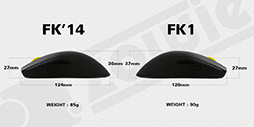 画像ギャラリー No.003のサムネイル画像 / ZOWIE GEAR,左右対称形状のゲーマー向けマウス「FK1」発表。「FK」比で若干大きくなり,センサーもPixArtの最新モデルに