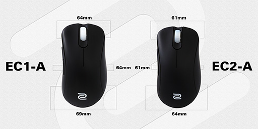 画像ギャラリー No.005のサムネイル画像 / ZOWIE GEAR，ゲーマー向けマウス「EC1-A」「EC2-A」を発表。ECシリーズのマイナーチェンジ版はFK1＆2と同じセンサー＆ラバーコート採用に