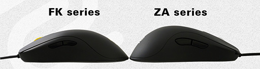 画像ギャラリー No.006のサムネイル画像 / ZOWIE GEAR，3サイズで展開する左右対称形状の光学センサー搭載マウス「ZA」