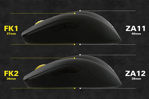 画像ギャラリー No.006のサムネイル画像 / 大中小の3サイズ展開となるZOWIE GEARの左右対称形状光学式マウス「ZA」が5月29日に国内発売