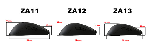 画像ギャラリー No.007のサムネイル画像 / 大中小の3サイズ展開となるZOWIE GEARの左右対称形状光学式マウス「ZA」が5月29日に国内発売