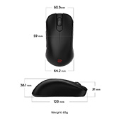 画像ギャラリー No.005のサムネイル画像 / ポーリングレート4000Hz対応のワイヤレスマウス計3製品がZOWIEブランドから登場