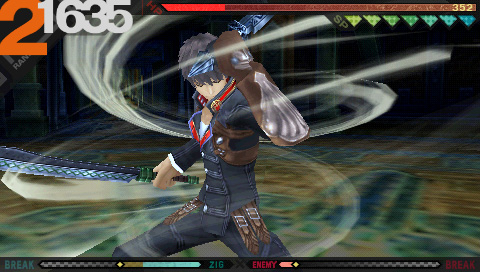 画像ギャラリー No.008のサムネイル画像 / ガードを崩す「ブレイクゲージ」と，多彩な「バトルスタイル」に注目。PSP「LAST RANKER」のバトルシステムが明らかに
