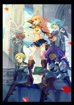 画像ギャラリー No.002のサムネイル画像 / レンの奥義「金色冠」をスクリーンショットでチェック! カプコン,PSP用RPG「LAST RANKER」の主人公ジグとヒロイン レンとの対決シーンを公開