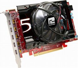 画像ギャラリー No.001のサムネイル画像 / 1枚で5画面出力。PowerColorのHD 5770 Eyefinity 5が登場