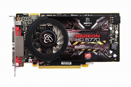 画像ギャラリー No.002のサムネイル画像 / XFX，1スロット仕様のHD 5770カード。Eyefinity 5モデルも