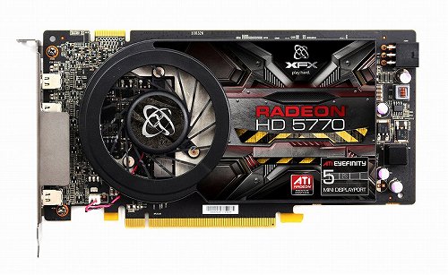 画像ギャラリー No.004のサムネイル画像 / XFX，1スロット仕様のHD 5770カード。Eyefinity 5モデルも
