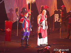画像ギャラリー No.012のサムネイル画像 / まさにカオスの「戦国武将祭」。声優が語り,プロレスラーが闘い,GACKTが熱唱し,炎の中から信長が復活して天下が統一された