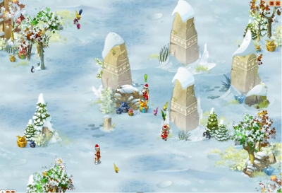 画像ギャラリー No.002のサムネイル画像 / 「DOFUS」Xmas限定マップ「ノエル島」が出現。ボスモンスターも