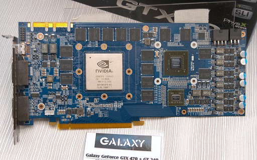 画像ギャラリー No.002のサムネイル画像 / ［COMPUTEX］Galaxy，GeForce最速となるデュアルGTX 470カードとGTX 470＋GT 240混合カードを公開
