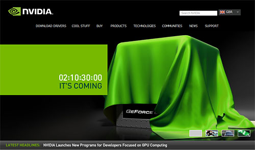 画像ギャラリー No.002のサムネイル画像 / NVIDIA英国法人，GeForceの新製品を予告。発表は日本時間12日か