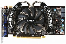 画像ギャラリー No.001のサムネイル画像 / MSI，OC仕様の1GB版GTX 460カード。想定売価2万5800円前後
