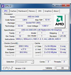 画像ギャラリー No.006のサムネイル画像 / 6500円のAPU「A4-3400」を試す。上位モデル比で半減したGPUコアはゲーム用途に堪えるか