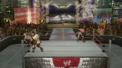 画像ギャラリー No.004のサムネイル画像 / HBKがROYAL RUMBLEで優勝! というムービーを,発売されたばかりの「WWE 2010 SmackDown vs Raw」を使って撮影したんだ