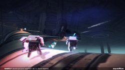 画像ギャラリー No.004のサムネイル画像 / [G-Star 2010]地球最後の少女を守る，ロボット達の物語。Hanbitの新作「squadflow」は，Co-op主体のエモーショナルなオンラインTPSだ