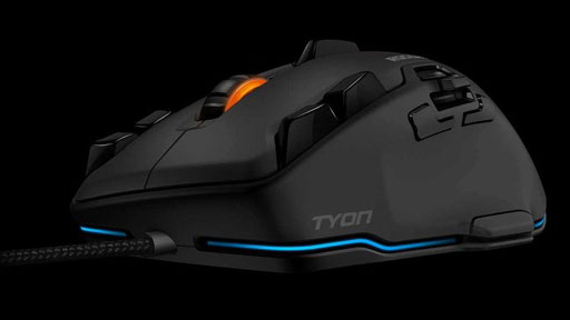 画像ギャラリー No.001のサムネイル画像 / ［COMPUTEX］ROCCAT，新作ゲーマー向けマウス「Tyon」を発表。親指で操作するアナログスティックや「背びれスイッチ」などを搭載