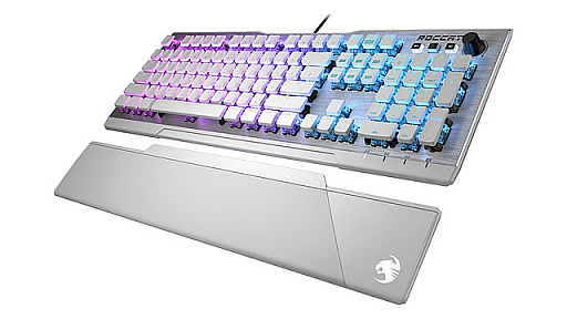 画像ギャラリー No.004のサムネイル画像 / 重さ約66gのROCCAT製マウス「KONE PURE ULTRA」が国内発売。銀色ボディに白いキーのキーボード「VULCAN 122 AIMO」も登場