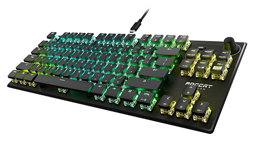 画像ギャラリー No.002のサムネイル画像 / ROCCATの英語配列10キーレスキーボード「Vulkan TKL PRO」が国内発売。長寿命が売りの独自光学式キースイッチを採用する
