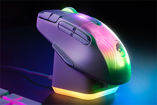 画像ギャラリー No.001のサムネイル画像 / 10分充電で5時間動くROCCAT製のゲーマー向けワイヤレスマウス「Kone XP Air」が国内発売