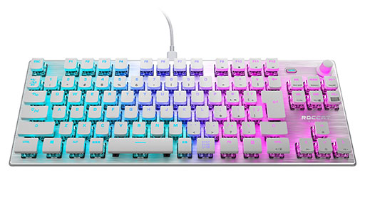 画像ギャラリー No.002のサムネイル画像 / ROCCATのゲーマー向け10キーレス低背キーボード「Vulcan TKL」ホワイトモデルやワイヤレスヘッドセットが11月25日に発売