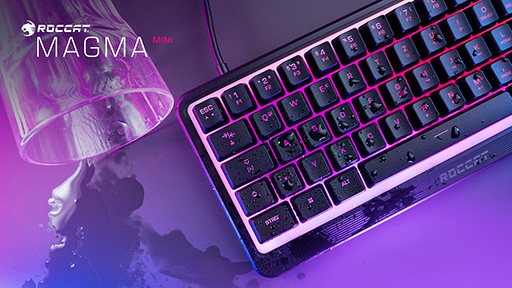 画像ギャラリー No.001のサムネイル画像 / 飲み物をかけても壊れにくいROCCAT製60%キーボードが発売に