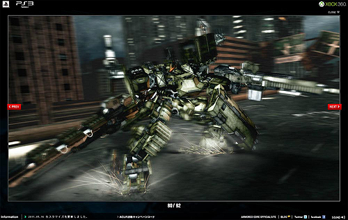 画像ギャラリー No.002のサムネイル画像 / 「ARMORED CORE V」，公式サイトで画面インタフェースなどの最新情報を公開。5月19日，26日には2週連続でUstreamでの生放送も