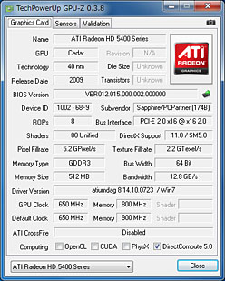 画像ギャラリー No.011のサムネイル画像 / 「上から下までDX11」を実現するローエンドGPU，「ATI Radeon HD 5450」の3D性能は？