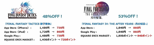 画像ギャラリー No.006のサムネイル画像 / 「FF」「サガ」シリーズ含むスクエニ作品の年末年始セールがスタート。アプリ版を対象に2020年1月5日まで実施