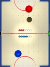 画像ギャラリー No.004のサムネイル画像 / iPadでエアホッケー。「4 Strikers Hockey」，最大4人での対戦可