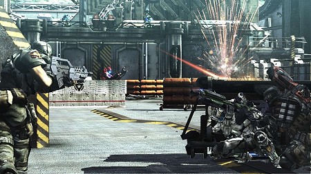 画像ギャラリー No.037のサムネイル画像 / 大量破壊兵器と化したコロニーを奪還せよ。「VANQUISH」のストーリーが公開。時間の流れがスローになる“ARモード”で敵の弱点を狙え