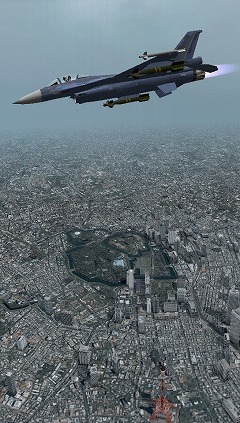 画像ギャラリー No.001のサムネイル画像 / 東京の上空が戦場になる! “エースコンバット”シリーズ最新作 PSP用「エースコンバットX2 ジョイントアサルト」は2010年夏に発売