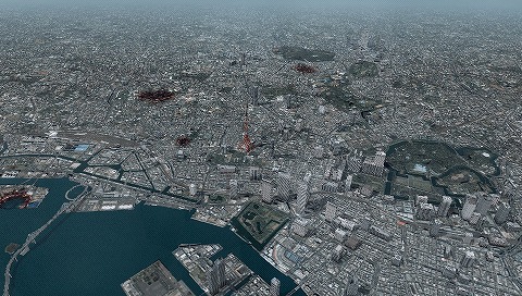 画像ギャラリー No.005のサムネイル画像 / 東京の上空が戦場になる! “エースコンバット”シリーズ最新作 PSP用「エースコンバットX2 ジョイントアサルト」は2010年夏に発売