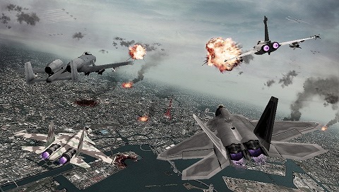 画像ギャラリー No.029のサムネイル画像 / 東京の上空が戦場になる! “エースコンバット”シリーズ最新作 PSP用「エースコンバットX2 ジョイントアサルト」は2010年夏に発売