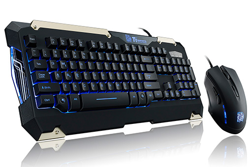 画像ギャラリー No.003のサムネイル画像 / 予想実売価格は6500円前後と安価。Tt eSPORTSのマウス&キーボードセットが発売