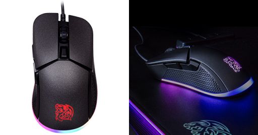画像ギャラリー No.004のサムネイル画像 / 税込4300円前後。Tt eSPORTSの光学センサー搭載右手用マウス「Iris Optical RGB」が国内発売