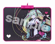 画像ギャラリー No.002のサムネイル画像 / 初音ミクデザインの光るマウスパッドがツクモ各店で3月9日発売