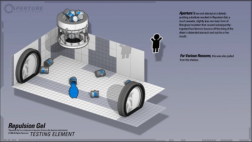 画像ギャラリー No.003のサムネイル画像 / 「Portal 2」の最新映像にはGLaDOSの台詞も。ラストとなる今回は，新要素として登場する2種類のジェル「Propulsion」と「Repulsion」を紹介