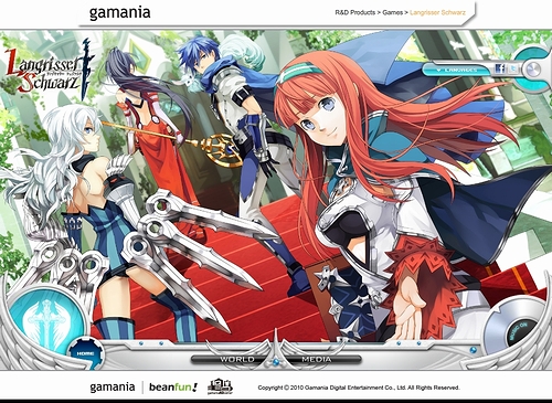 画像ギャラリー No.002のサムネイル画像 / ［TGS 2010］ガマニア，TGS 2010で自社タイトルを発表。「Langrisser Schwarz」「Core Blaze」「DIVINA」のグローバルサイトを本日オープン