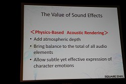 画像ギャラリー No.015のサムネイル画像 / ［GDC 2010］シーケンサーで音を当てるのはもう古い？ 「ファイナルファンタジーXIII」で採用された自動サウンド生成システム「MASTS」とは