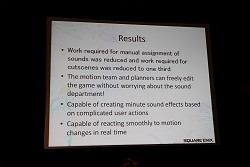 画像ギャラリー No.037のサムネイル画像 / ［GDC 2010］シーケンサーで音を当てるのはもう古い？ 「ファイナルファンタジーXIII」で採用された自動サウンド生成システム「MASTS」とは