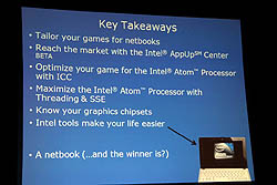 画像ギャラリー No.011のサムネイル画像 / ［GDC 2010］Netbookでゲーム？　Atom搭載PCは携帯型ゲーム機の夢を見るか