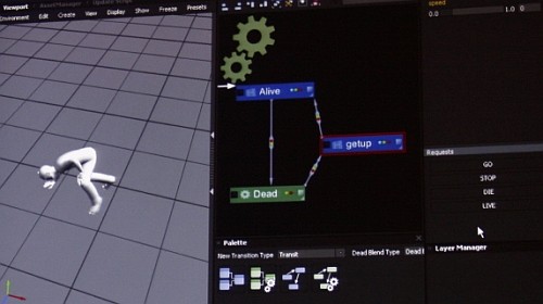 画像ギャラリー No.005のサムネイル画像 / ［GDC 2010］最新版では上半身/下半身に別々の設定が施せるように。“自然なアクション”を実現するNaturalMotionのゲームエンジン「morpheme 2.3」
