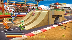 画像ギャラリー No.003のサムネイル画像 / Hello Games,PS3用ソフト「Joe Danger ディザスター マスター」を2012年1月26日に発売。向こうみずなスタントマンを操って,危険なバイクレースに挑め