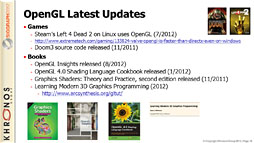 画像ギャラリー No.025のサムネイル画像 / OpenGLはDirectX 11を超え，OpenGL ESは据え置き型ゲーム機と同等以上に。Khronosの最新動向レポート