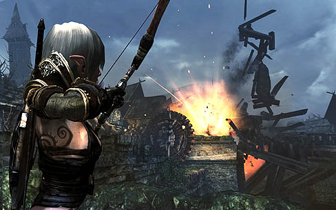 画像ギャラリー No.003のサムネイル画像 / キャラ立ちの良さも魅力の「Hunted:The Demon's Forge」が,Bethesda Softworksのプレスカンファレンス「BFG 2011」でプレイアブル展示