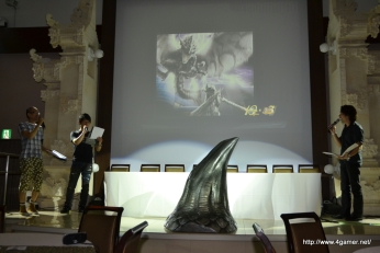 画像ギャラリー No.021のサムネイル画像 / モンスターハンターフェスタ'11決勝大会は10月2日開催。等身大リオレウス希少種(の一部分)も公開された,第2回「モンスターハンターポータブル 3rd」メディア対抗ゲーム大会レポート