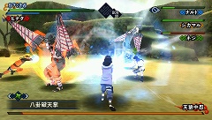 画像ギャラリー No.022のサムネイル画像 / ナルトゲーム初の“フォーマンセルアクション”を実現。PSP用ソフト「NARUTO−ナルト− 疾風伝  キズナドライブ」が2010年内に発売