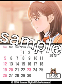 画像ギャラリー No.004のサムネイル画像 / 組み合わせ自由。「ラブプラス＋」のFLASH待受カレンダー登場