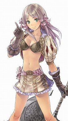 画像ギャラリー No.001のサムネイル画像 / どちらもすごい破壊力。“巨大な斧”と“ミニスカ＋ビキニ”の新キャラクター メルヴィアをじっくり見よう。「トトリのアトリエ」の新情報が公開に