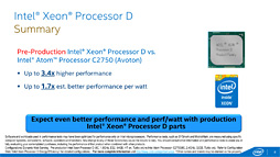 画像ギャラリー No.003のサムネイル画像 / Intel，Broadwellコア採用のサーバー向けSoC「Xeon D」を発表。DDR4/DDR3Lメモコンや10GbE LAN機能を統合したXeon初のSoCに